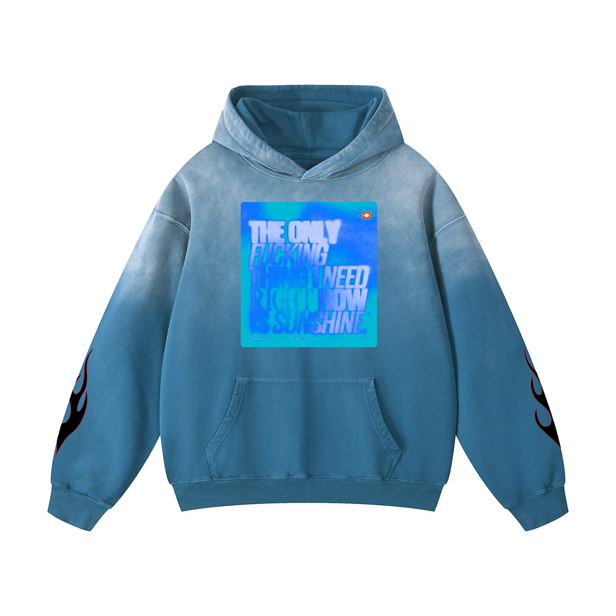 Sunfade Hoodie "Angelic Flames"