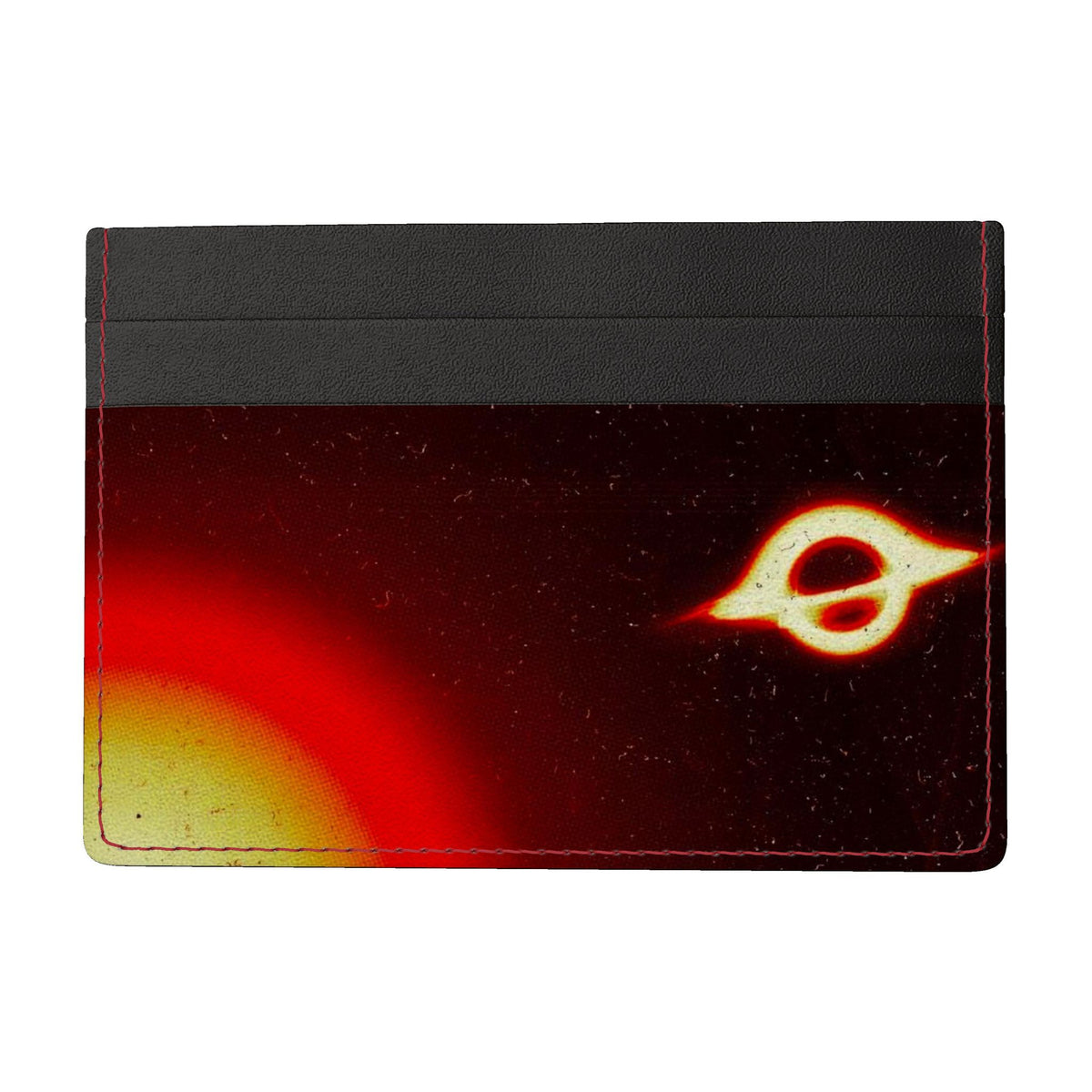 Solar Eclipse Leather Card Holder