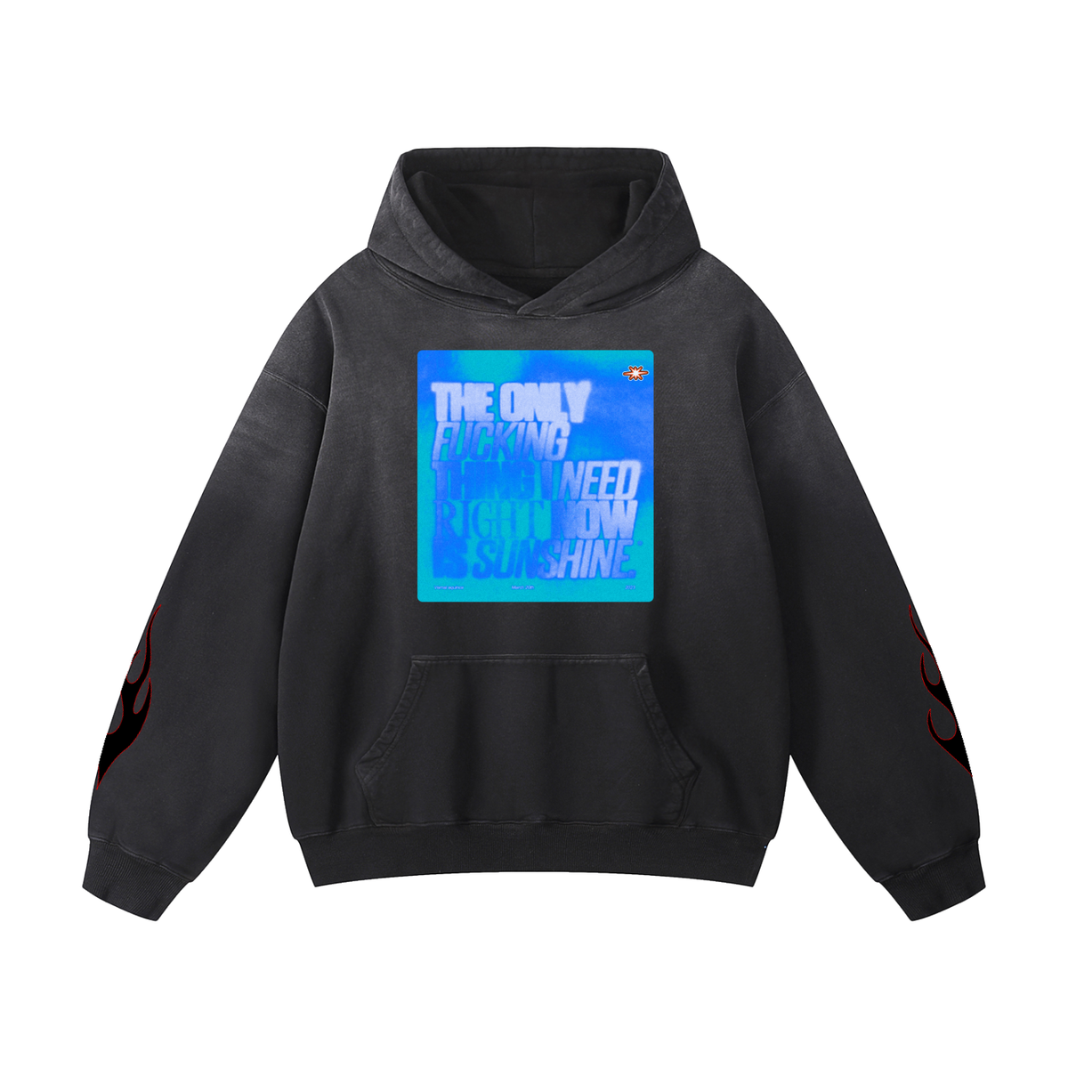 Sunfade Hoodie "Angelic Flames"