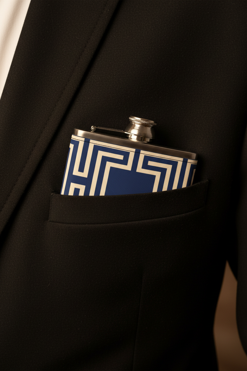 Royal Blue Flask – Blazer Pocket