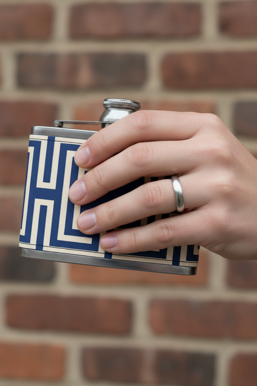 Royal Blue Flask – Hand Hold Urban