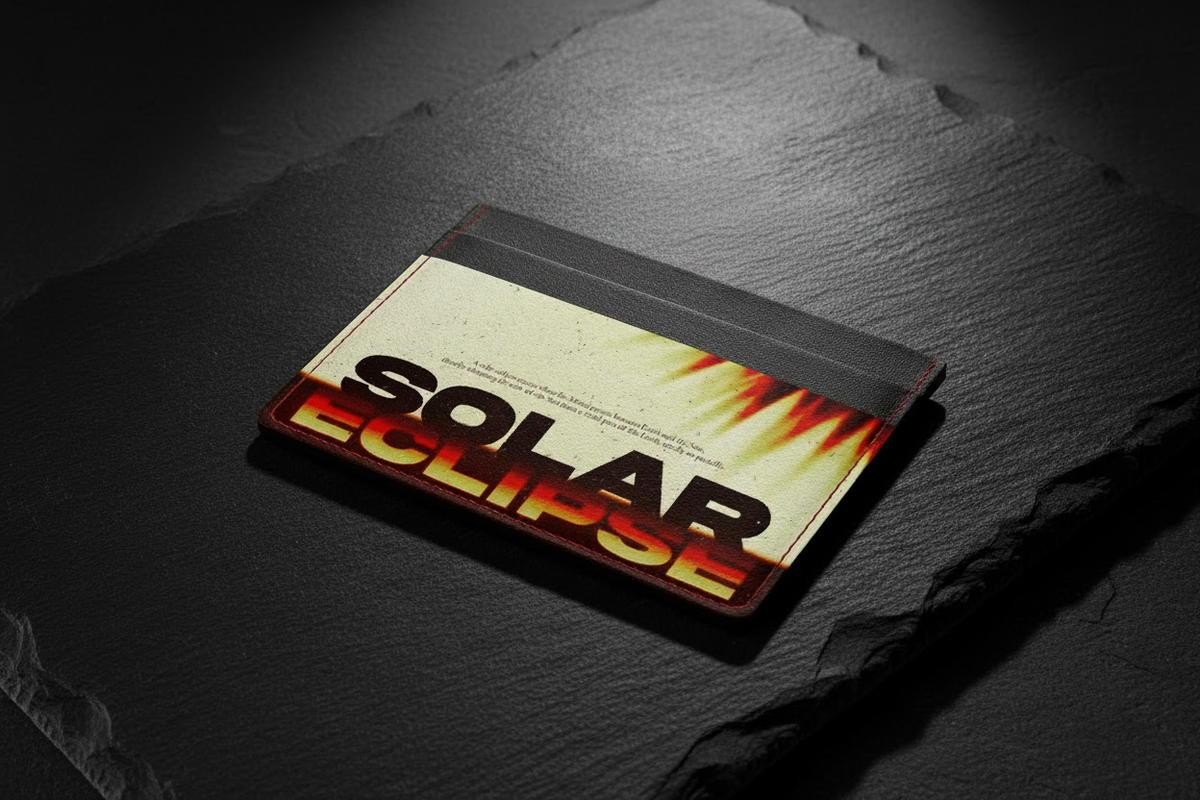 Solar Eclipse Card Holder – Slate No Cards